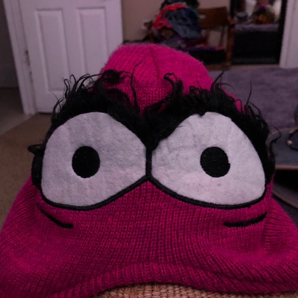 Crazy eye beanie